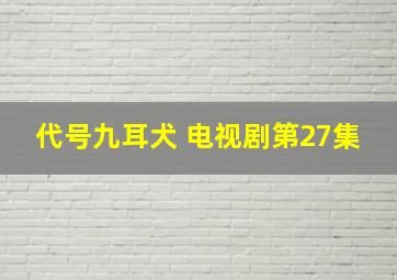 代号九耳犬 电视剧第27集